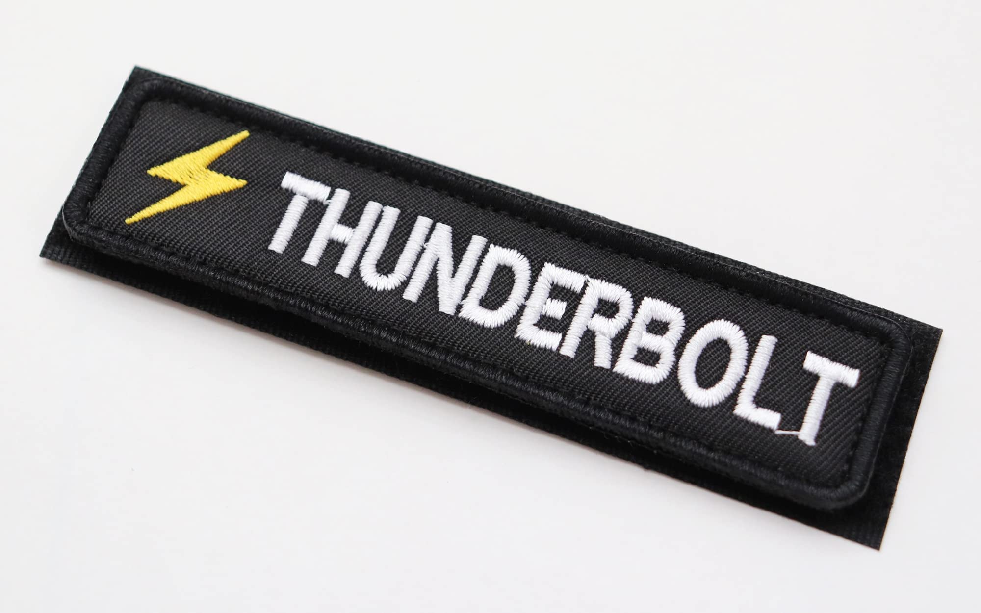 Amazon.co.jp: ワッペン THUNDERBOLT（サンダーボルト・稲妻・雷電 