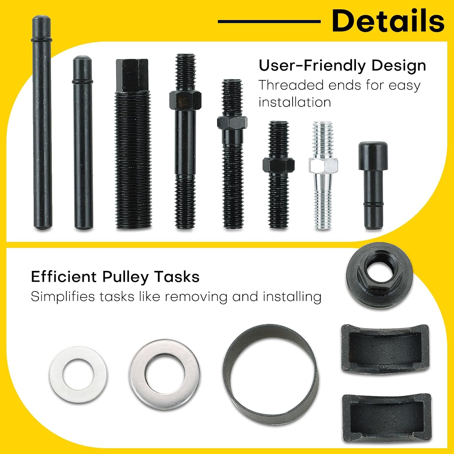 12PCS Power Steering Pump Pulley Removal and Installation Kit
