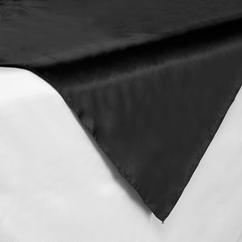 Miniatura 7 de Lann's Linens  Cubierta de mantel, cuadrada, de satén, 72 pulgadas, cubierta de mesa, Satin, Púrpura, 72" x 72"