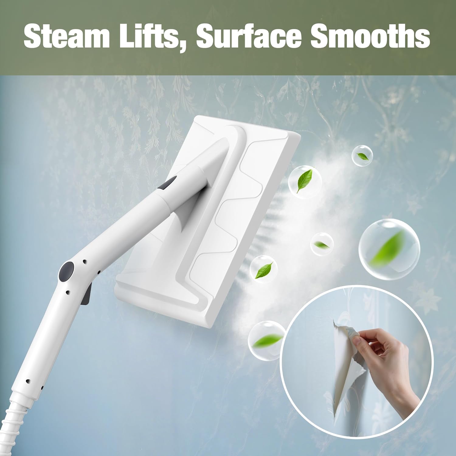 Newbealer Heavy-Duty Steam Cleaner NB282C Bundle with Wallpaper Remover Accessory