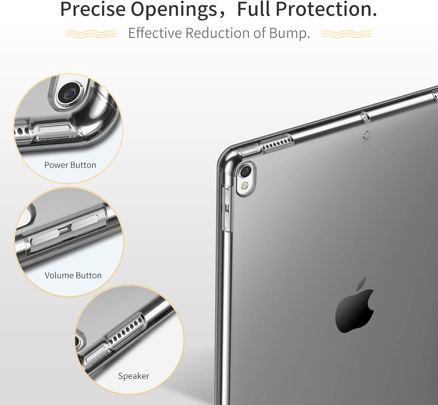 INFILAND Compatible with iPad Air 3rd Generation 2019 Case with Translucent Frosted Back Pencil Holder Fit iPad Air 3 Gen 2019 iPad Pro 10.5 2017, Grey