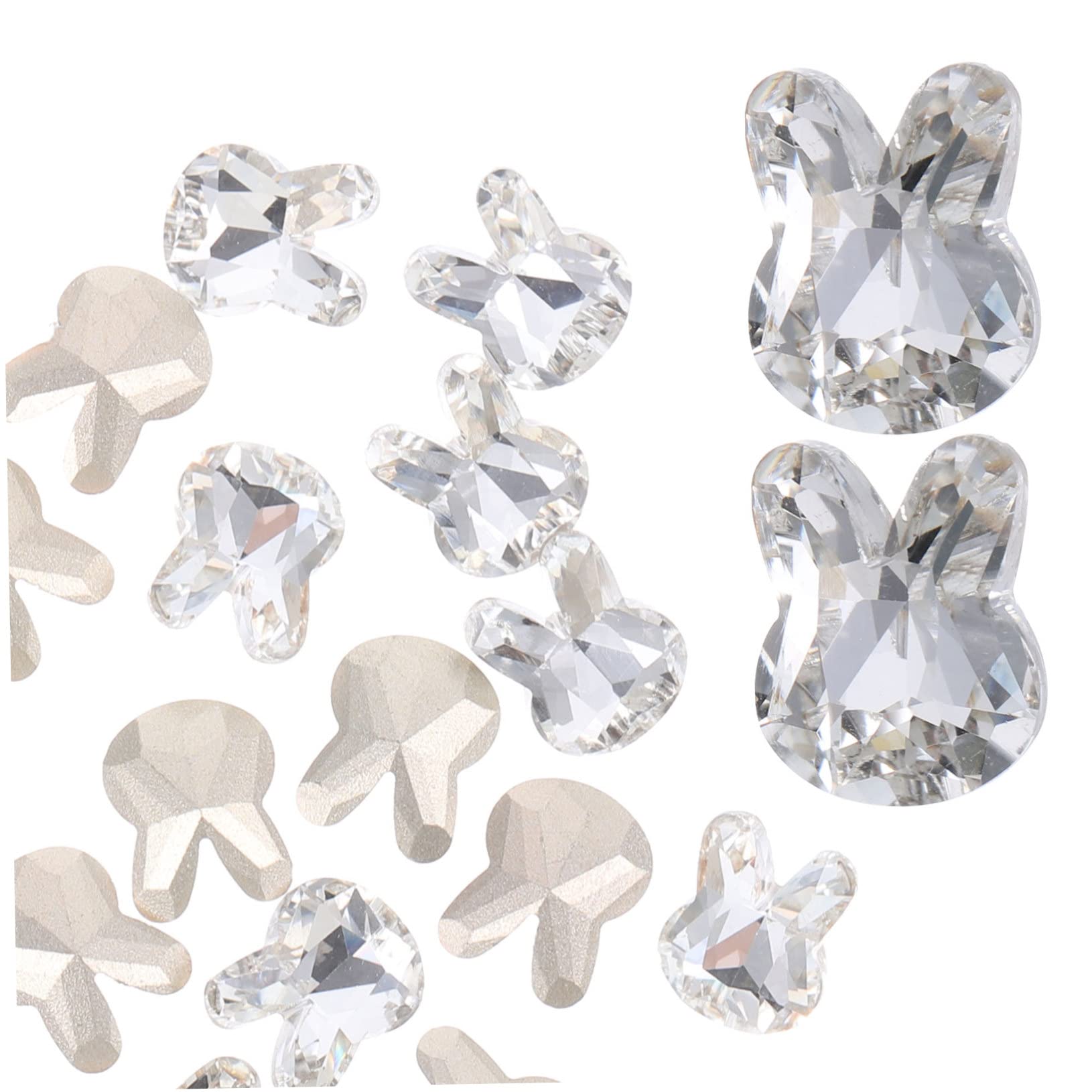 Healvian 80pezzi Ciondoli Per Unghie Tema Coniglio Decorazioni Nail Art Accessori Per Manicure Carini Per Donne e Ragazze