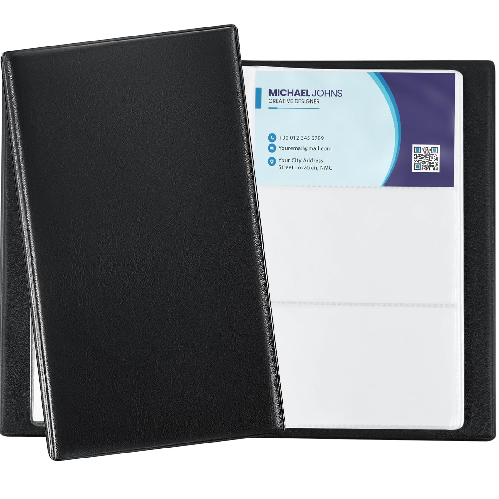 Photo 1 of Yeaqee 20 Pcs Business Card Book Holder Business Card Organizer 240 Cards Portable Business Card Book Credit Card Holder Book Name Card Organizer for Conference Meetings Events