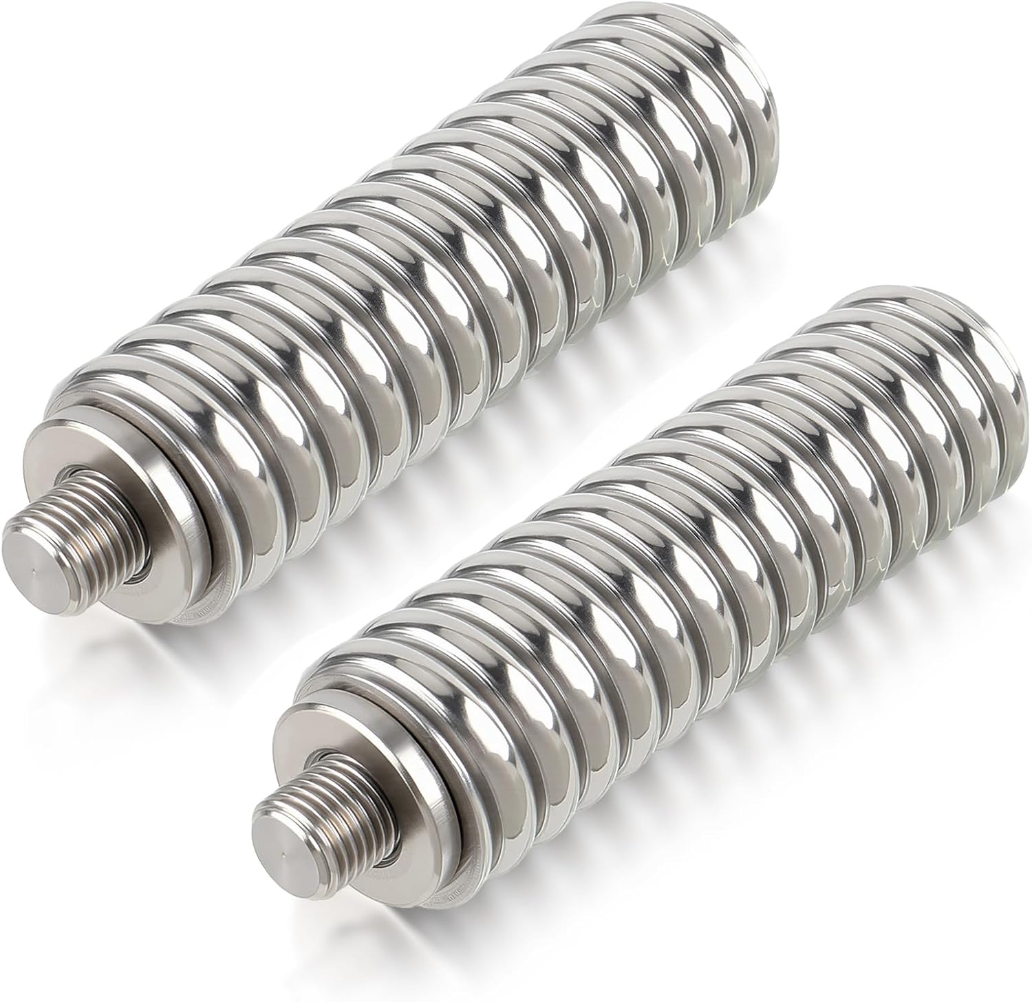 AUTOKAY Pack of 2 Heavy Duty SS-3H CB Antenna Spring Mount Fits for Mobile/Vehicle CB Radio Antenna Mount 3/8-24 Inch Threads Stainless Steel