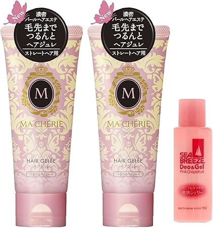 Amazon Macherie マシェリ ヘアジュレ つるつるストレート スタイリングジェル おまけ付き デオ ジェルピンググレープフルーツボトル セット 3個アソート Macherie マシェリ ビューティー 通販