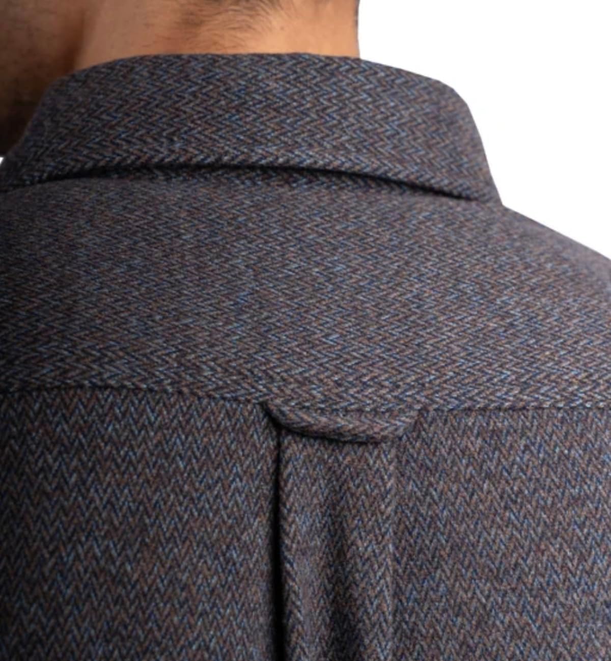 Jachs New York Men's Long Sleeve Button Up Brushed Flannel Shirt (US, Alpha, Medium, Blue) - Image 5