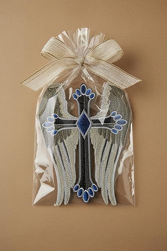 Miniatura 6 de [Personalizado] Santa Cruz Sagrada con Recompensa de la Naturaleza [Cruz Alada] Bordado Hierro/Coser Parche [7 x 4.85 pulgadas] [Fabricado en