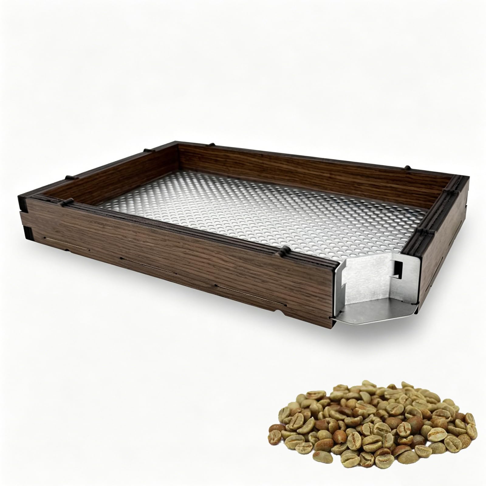 Kaffeebohnen-sortiersieb, Sieb Für Grüne Kaffeebohnen, 12-21 Mesh, 4,76-8,33 Mm, Edelstahl, Für Präzises Backen Und Cafés 6.74 mm