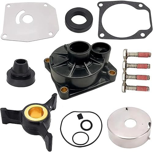 763758 Kit de impulsor de bomba de agua para motores fueraborda Johnson Evinrude 5.5 6 7.5 HP 391391 778166