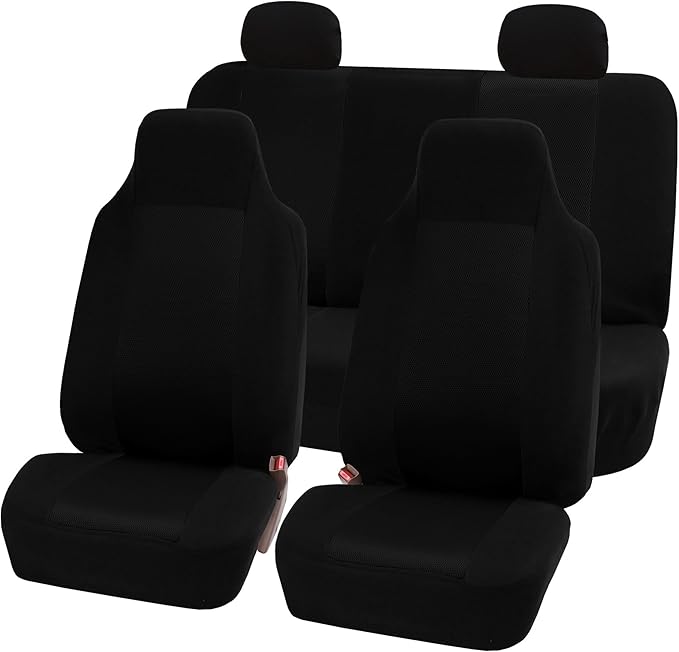 TLH Classic Cloth Seat Covers Full Set Black Cloth