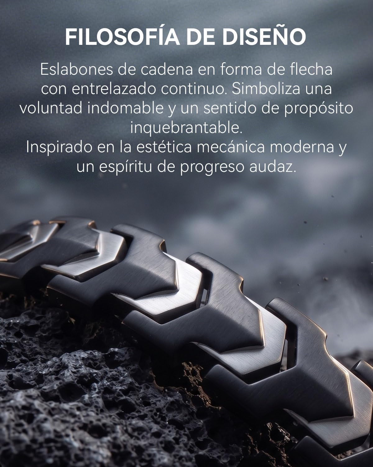 RainSo Pulsera magnética para hombre, de acero inoxidable, diseño de flecha mate, ajustable, resistente, para escalada al aire libre (9,45 pulgadas)