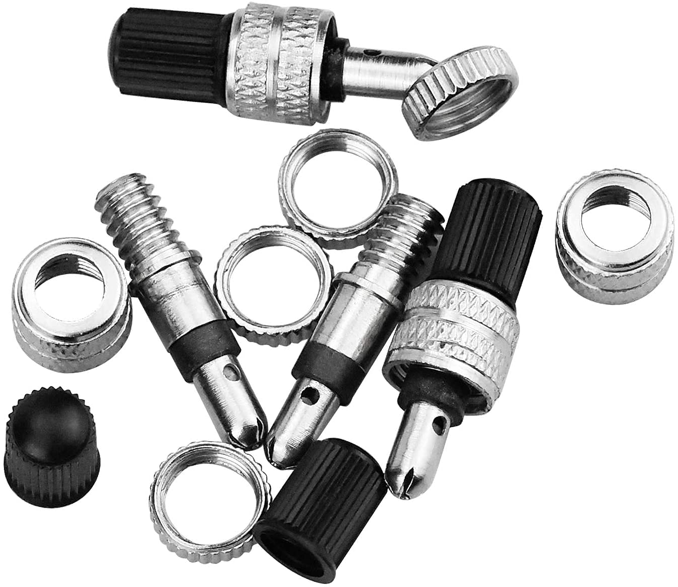 Kit Valvole Presta Bici 19 Pezzi - Adattatori E Nuclei Valvola Per Pneumatici - Foto 5