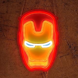 Gaming Neon Signs Iron-Man Neon Sign Anime Gamer LED Lights for Man Cave Wall Decor Bedroom Mar-vel Fans Gamer Teen Boys Party Gifts