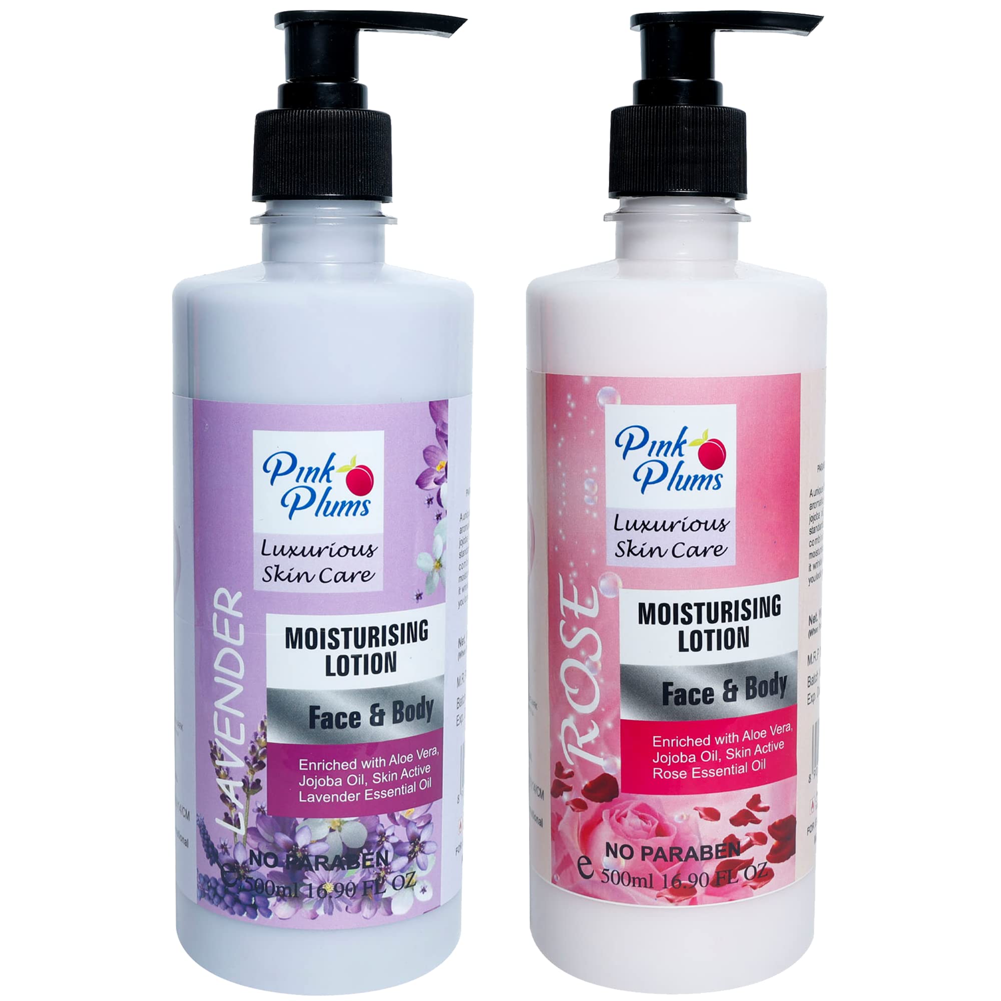 Pink Plums 1000 ML Body Lotion Lavender + Rose Deep Nourish Silky Smooth Face & Body Moisturising Lotion for Dry Skin, Summers & Winters