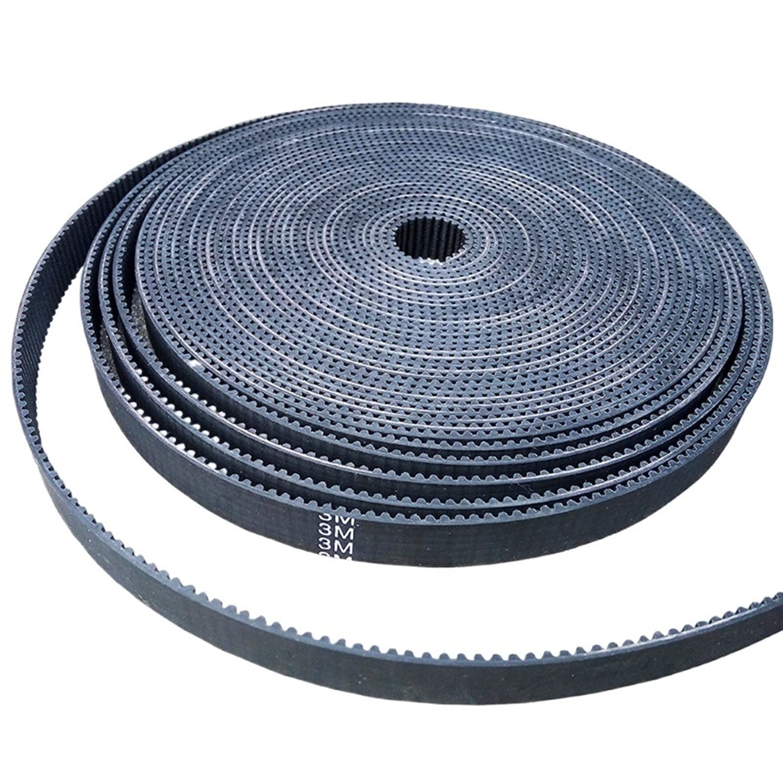 Ctongrun-Correa de distribución 5 metros de goma HTD 3M ancho de la correa de distribución 15mm con núcleo de fibra de vidrio HTD3M polea de distribución abierta 3M, Resistente a la abrasión