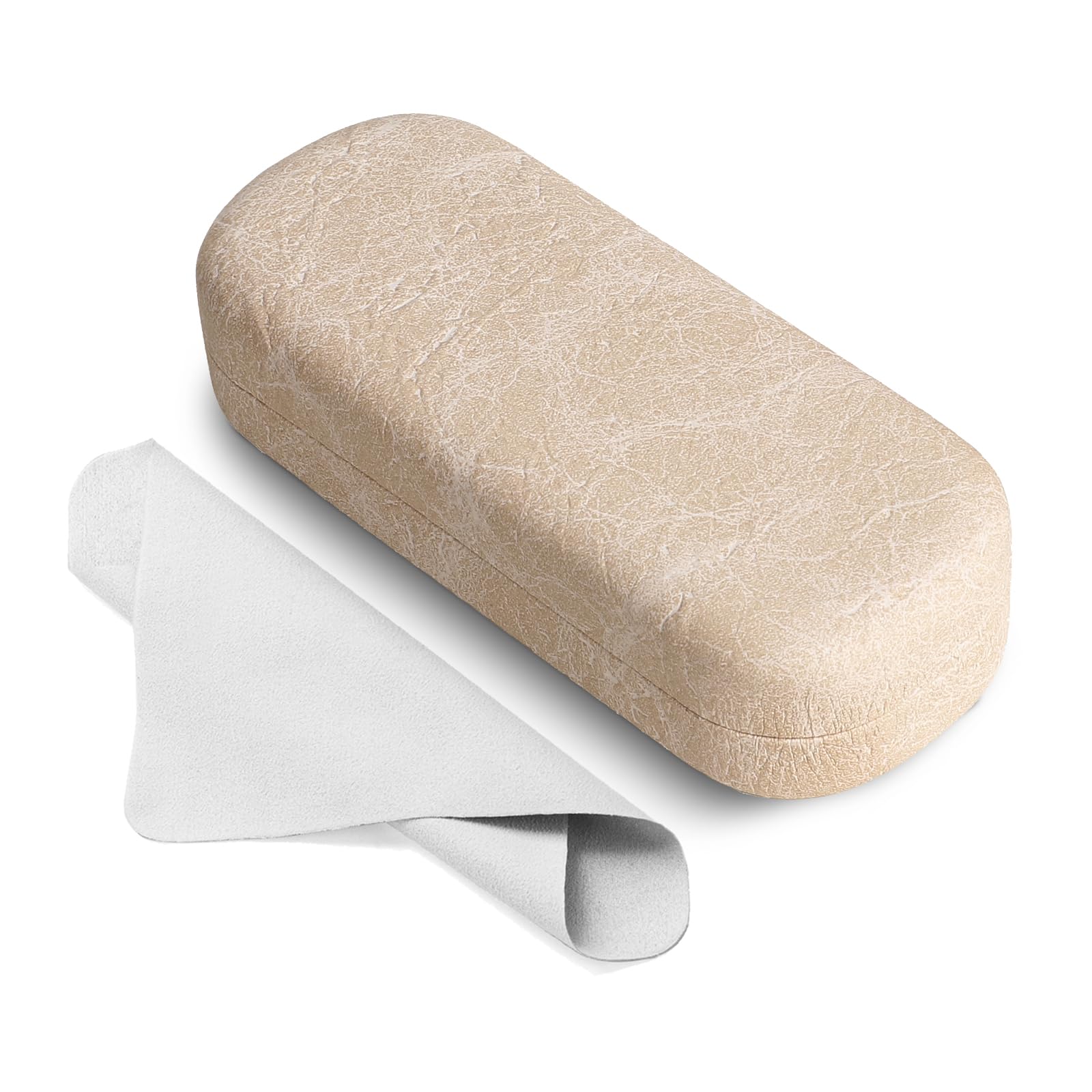 Marvolia Glasses Case Large Hard Shell Eyeglasses Case PU Leather Protective Case for Sunglasses Eyeglasses