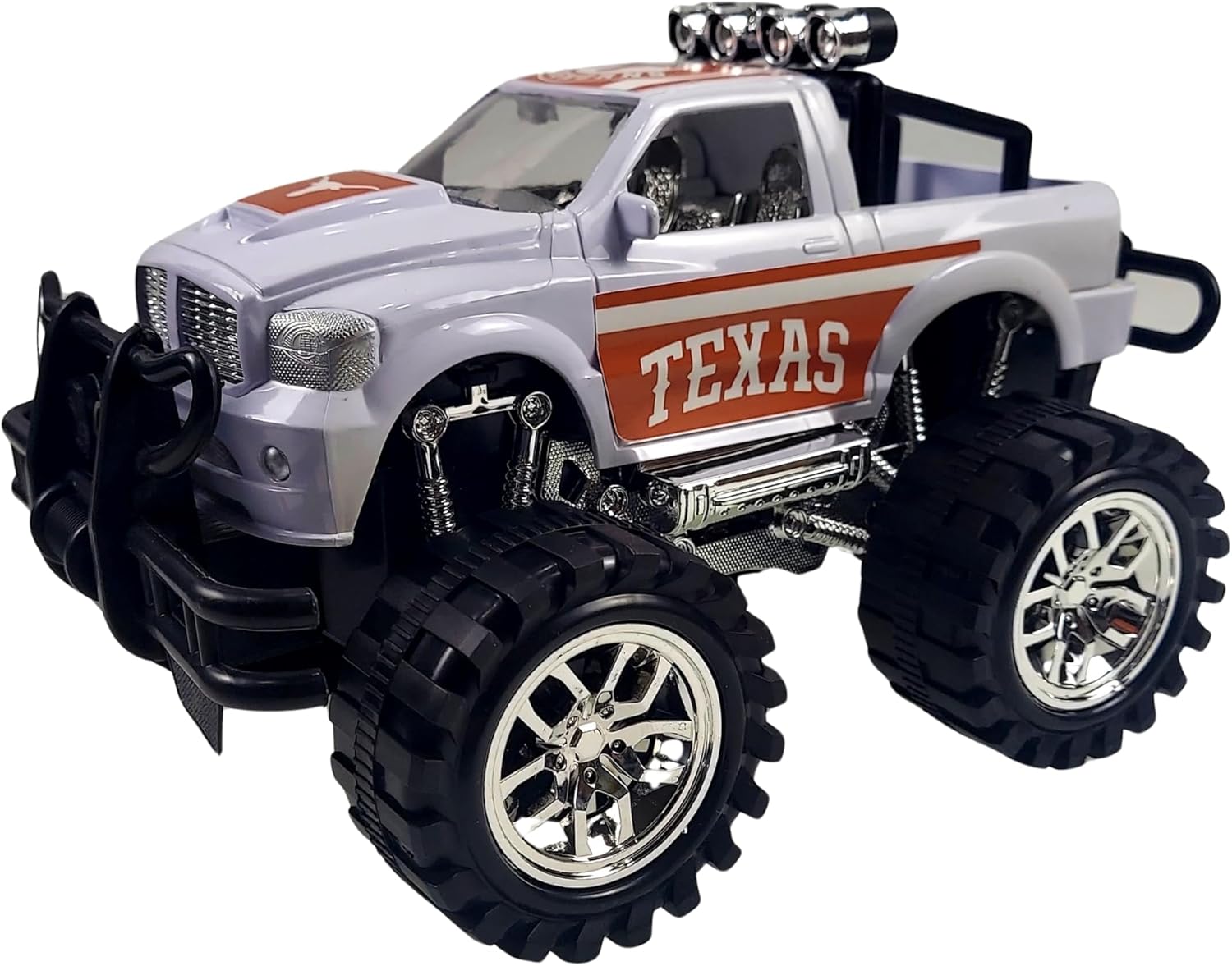 Game Day Outfitters Texas Longhorns Monster Truck Push and Go, Friction Powered | Officially Licensed Logo Toy Truck 1:18 Scale Truck | for NCAA Fans, Boys, Kids