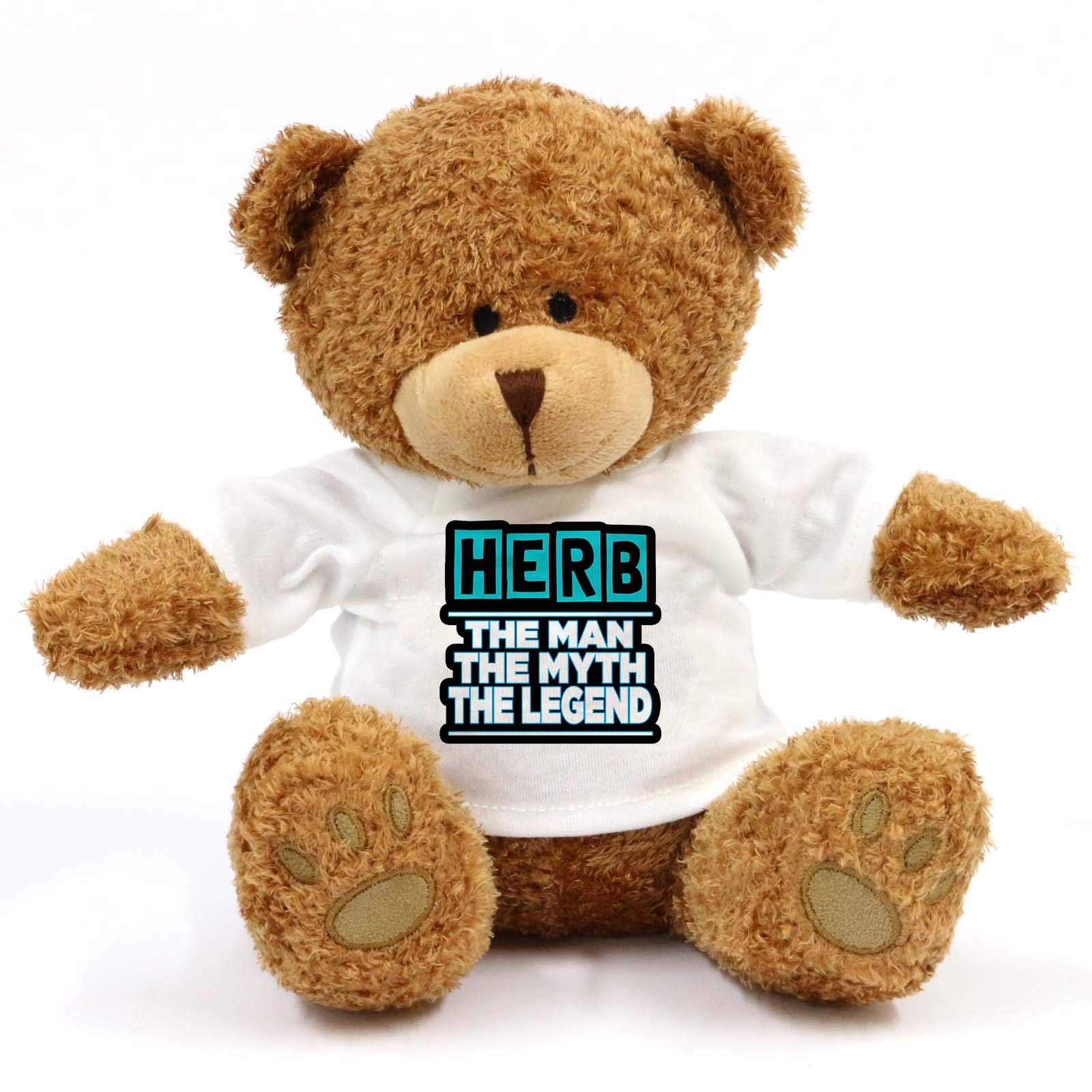 grabmybitsHerb - The Man The Myth The Legend Teddy Bear