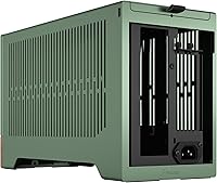 Vista 8 de Fractal Design Terra Jade - Panel frontal de madera de nogal - Factor de forma pequeño - Carcasa para juegos Mini ITX - Cable elevador PCIe 4.0
