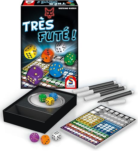 Schmidt Spiele - Très Futé - Jeu de Dés - Rapidité et Stratégie - Jeu de société Roll and Write Pour Enfants et en Famille - À Partir de 8 ans - 88190