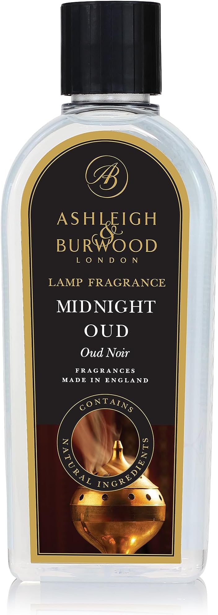 Midnight Oud Fragrance Lamp Oil – 500 ml Premium Catalytic Air-Purifying Scent - Exotic Woody Scent with Citrus, Patchouli, Vanilla, and Musk