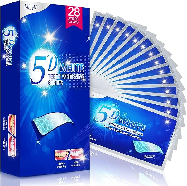 GloExo 5D Teeth Whitening Strips 28 Count