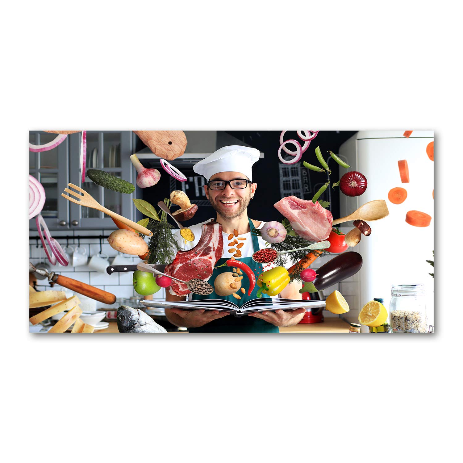 Image verre plastique déco mural acrylic glass picture 140x70