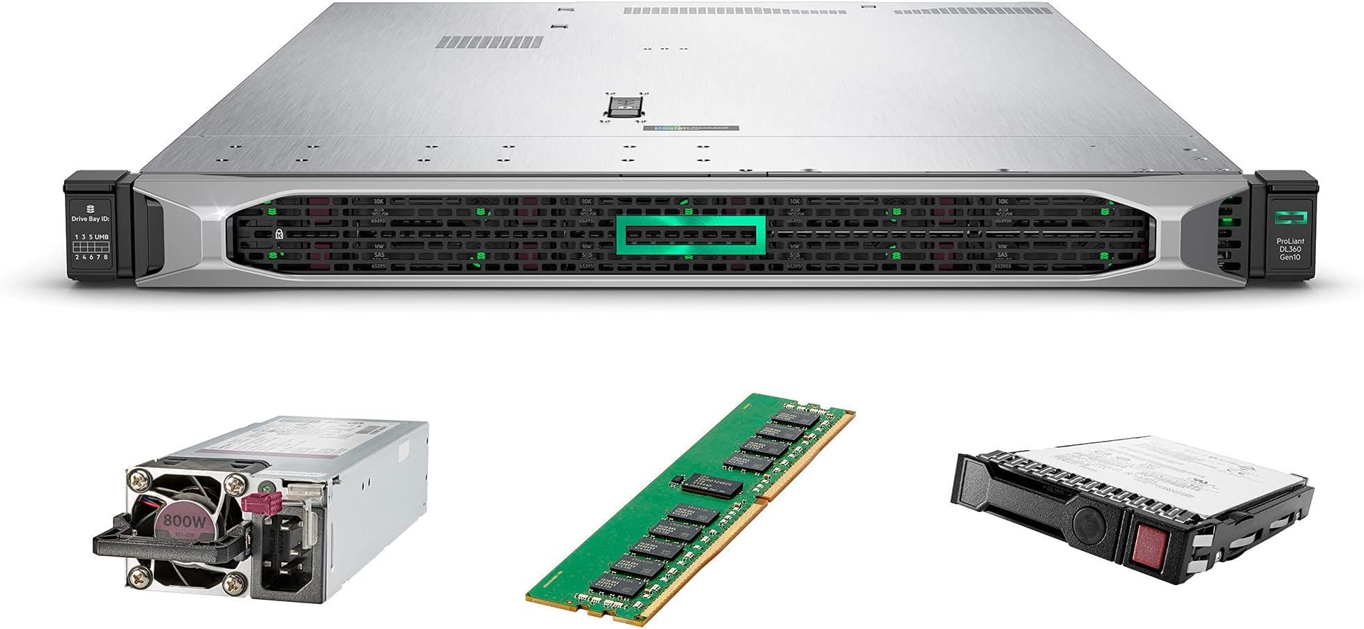 Hewlett Packard Enterprise HPE ProLiant DL360 G10 1U Rack Server - 1 x Intel Xeon Silver 4210R 2.40 GHz - 16 GB RAM - Serial ATA/600, 12Gb/s SAS Controller