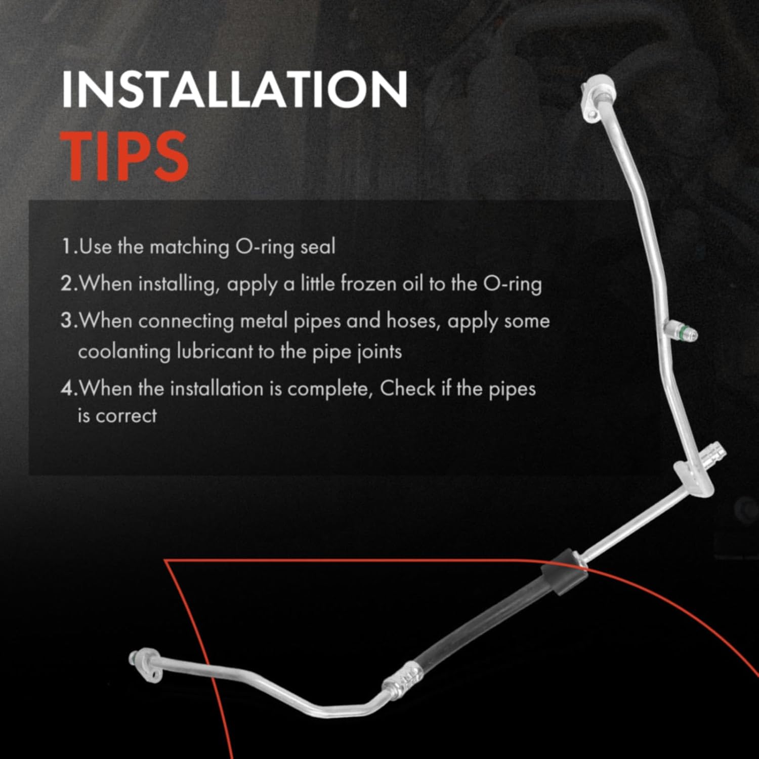 A-Premium A/C Liquid Line Hose Assembly Compatible with Volkswagen Jetta, Golf, GTI, Golf Alltrack, Golf R, Golf SportWagen & Audi A3, A3 Quattro, TT Quattro, A3, Condenser to Evap, w/o Orifice Tube