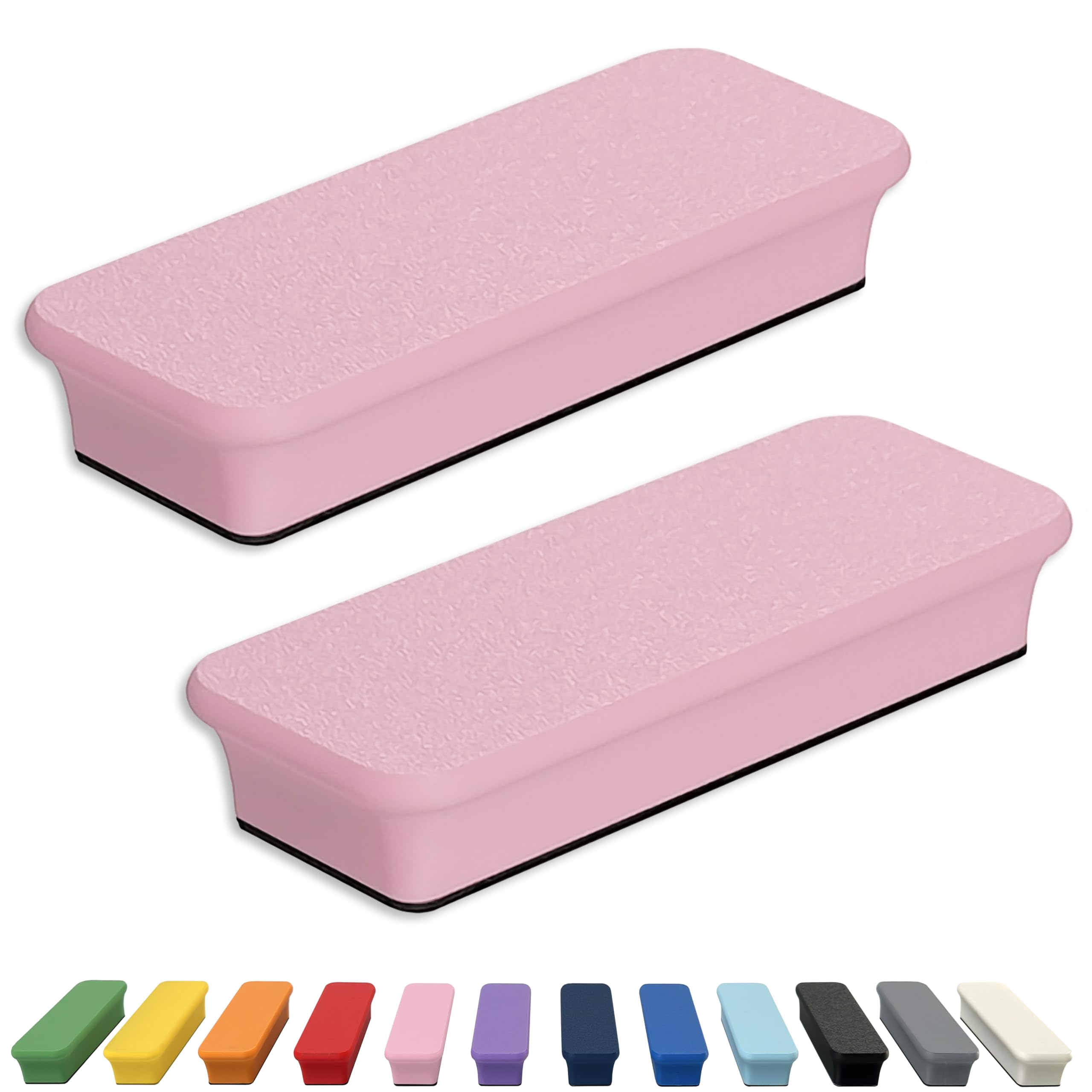 Glassboard Studio Mega Magnets - Neodymium - Heavy Duty, Colorful, Ergonomic, Ideal for Crafting, Quilting, and as Magnetic Knife Holders (2, Blush Pink Bar) โ image 1