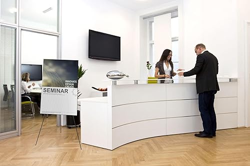 Miniatura 7 de MasterVision Caballete instantáneo, 61.5" de alto, negro, acero, resistente