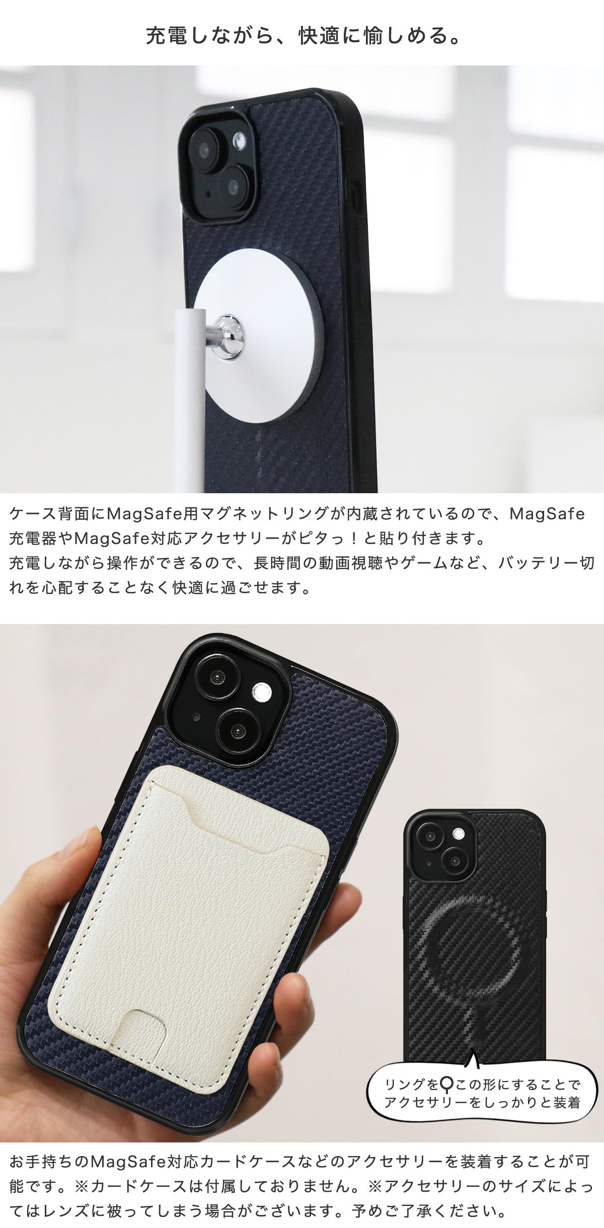 Amazon.co.jp: カーボンレザー 本革 スマホケース iPhone用 17e 16e 