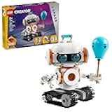 Creator 3 in 1 Space Robot Toy - Building Toy Kit for Kids with 3 Options, Robot, Spaceship, or Dog - 8 Year Old Boy & Girl Birthday Gifts - 31164