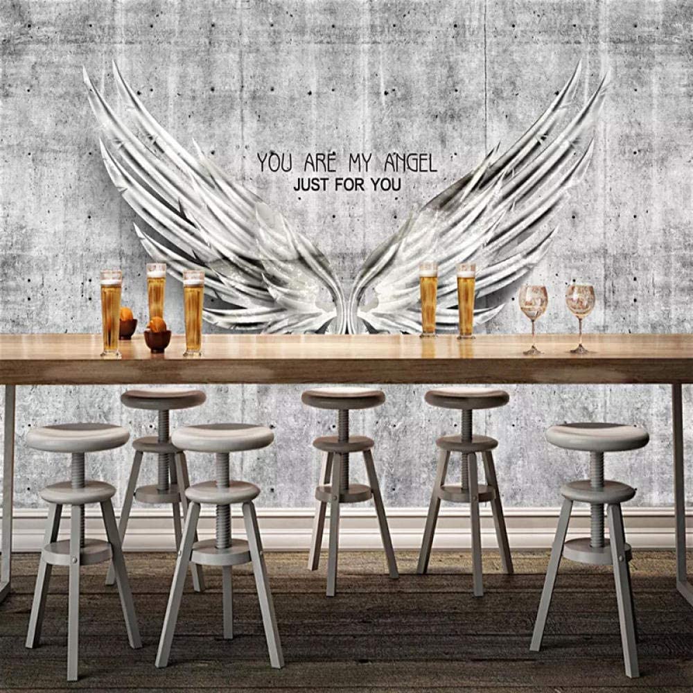 Papel Pintado Mural 3D Alas De Pared De Cemento Vintage Papel Pintado Mural 3D Papel Pintado De Pared Carteles De Pared Pegatina De Pared Borde Autoadhesivo Ladrillo Baño Dormitorio Pared Extraíble F