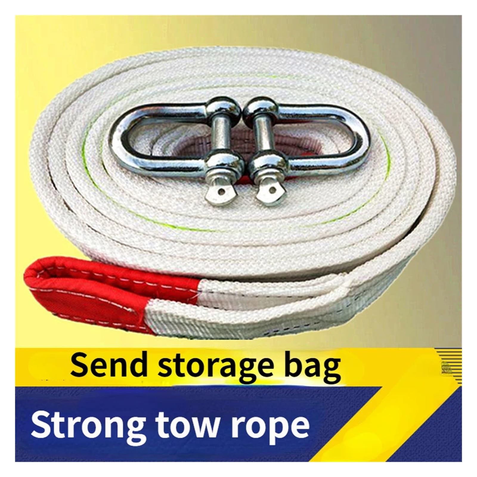 Cuerda de Tracción Correa de remolque for automóvil, accesorios todoterreno, cable de remolque, correa de remolque de rescate y emergencia for automóvil, suministros de seguridad for vehículos