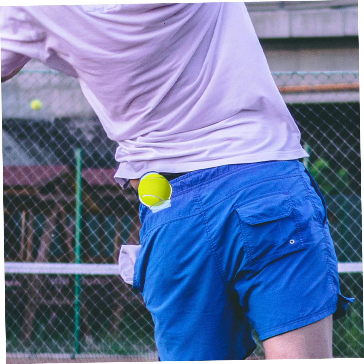 Sosoport Tennisdeck Tragbares Tenniszubehör Trainingsplattform Tennisbälle Tennisbälle Großpackung Tennisball Clips Tennisballhalter Tennis Hüftclip Tennisclip Bauchmuskeln Himmelblau