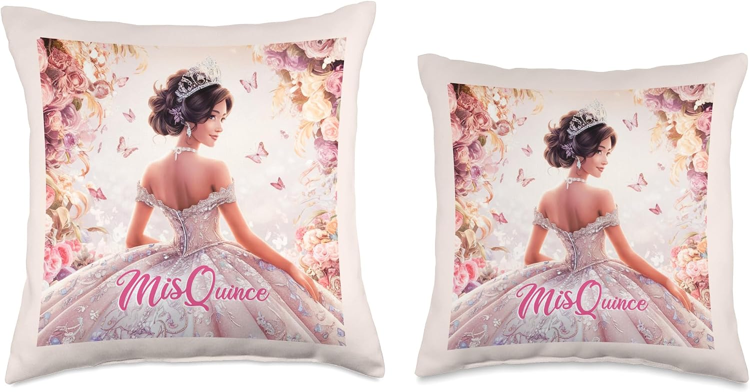 Quinceanera Mis Quince 15 Anos 15th Birthday Throw Pillow