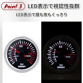 Amazon.co.jp: micoi ブースト計 ブーストメーター 追加メーター