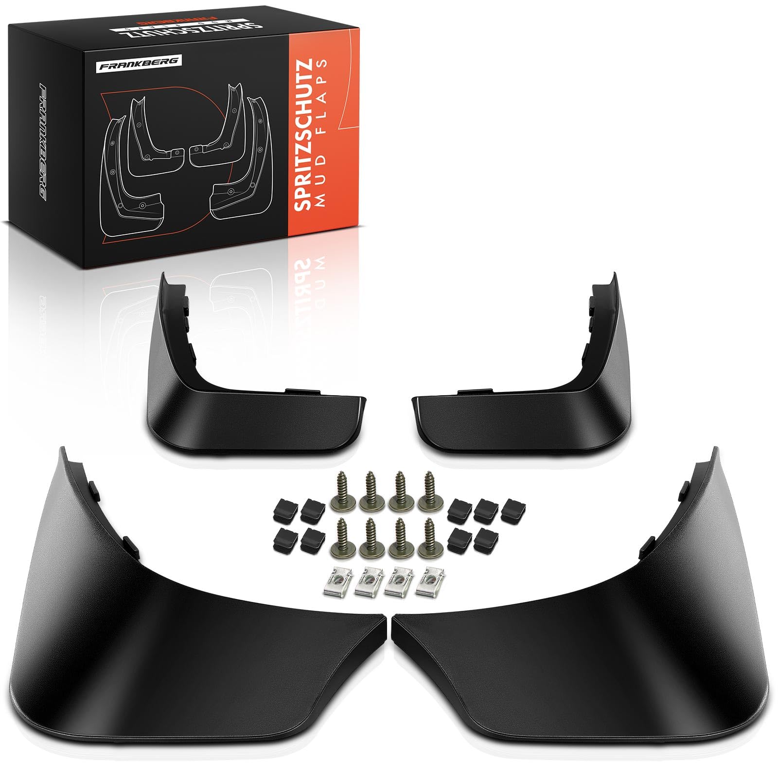 Splash Guards Mud Flaps Fender Compatible with Fortwo 451 L3 1.0L Electric Coupe Cabrio 2011-2015