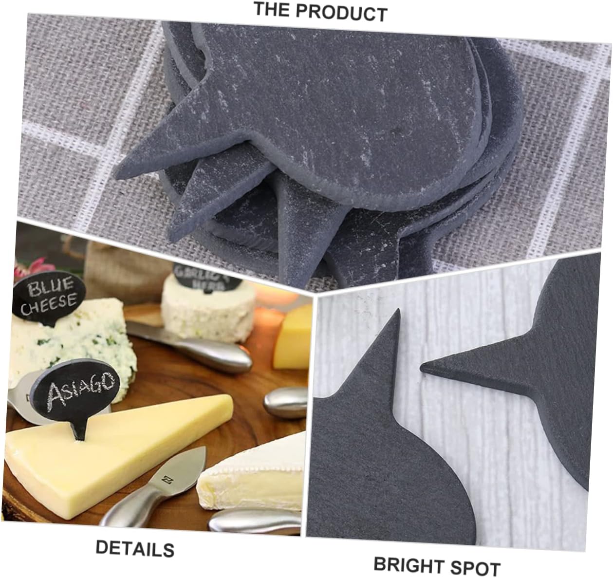 Ciieeo 2sets Quality Cheese Toppers Cake Topper Decorations Custom Cheese Inserts