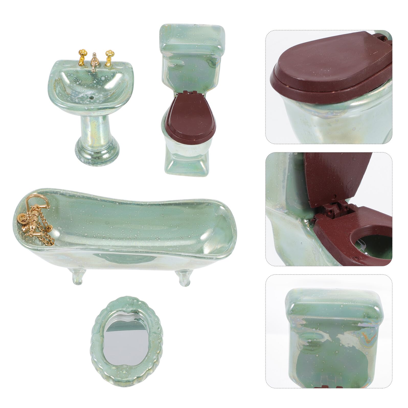 12 per Casa delle Bambole Accessori Decorativi per Gioco Genitore-Figlio e Ambienti in Miniatura