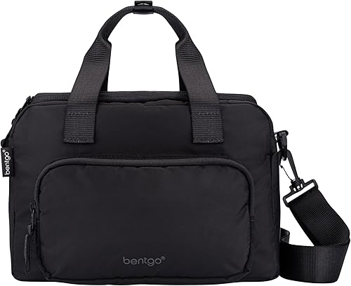 Bentgo Lonchera aislada  Bolsa de almuerzo para adultos de gran capacidad con correa para el hombro y compartimento de almacenamiento externo,