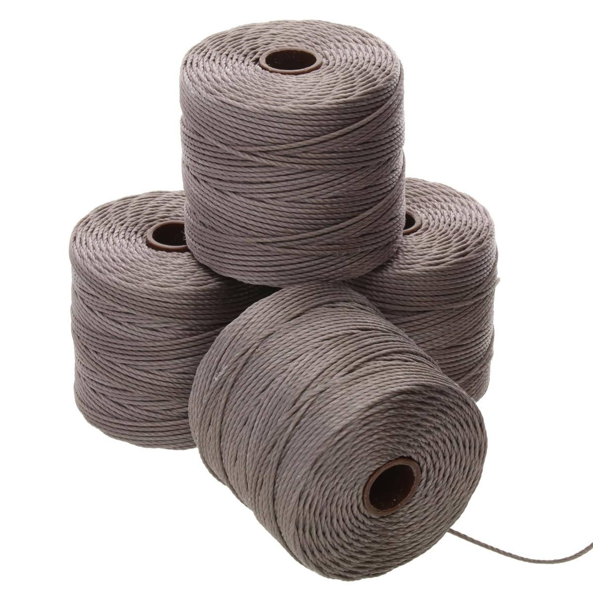 Cuentas Superlon Tex210 chocolate de 70 m con alta resistencia al roce