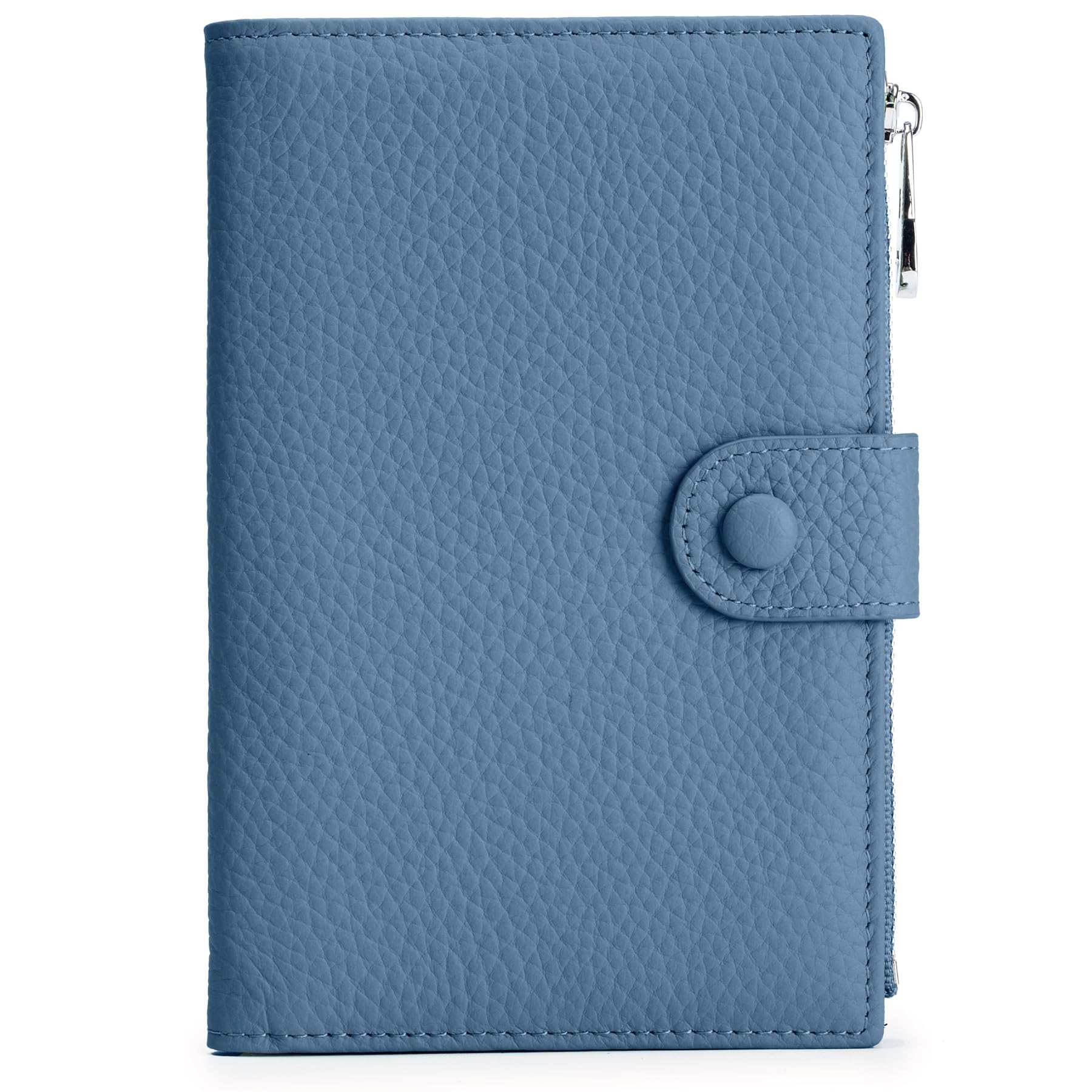 RFID passport holder for travel, Leather Passport Wallet for Women with Zippered Coins Pocket and SIM Slots, Passport Cover Case for Travel