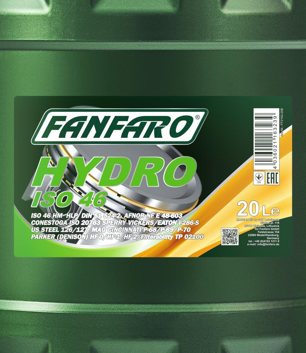 FANFARO FF2102-20 Hydrauliköl Kompatibel mit MERCEDES-BENZ ACTROS MP2 / MP3