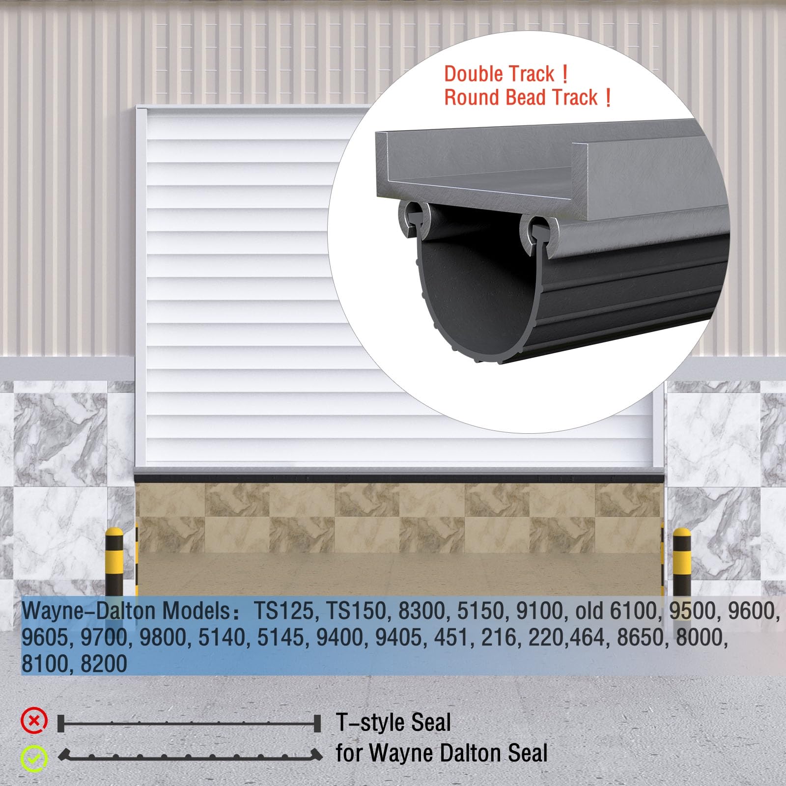 Snapklik.com : Garage Door Seal Replacement For Wayne Dalton Garage
