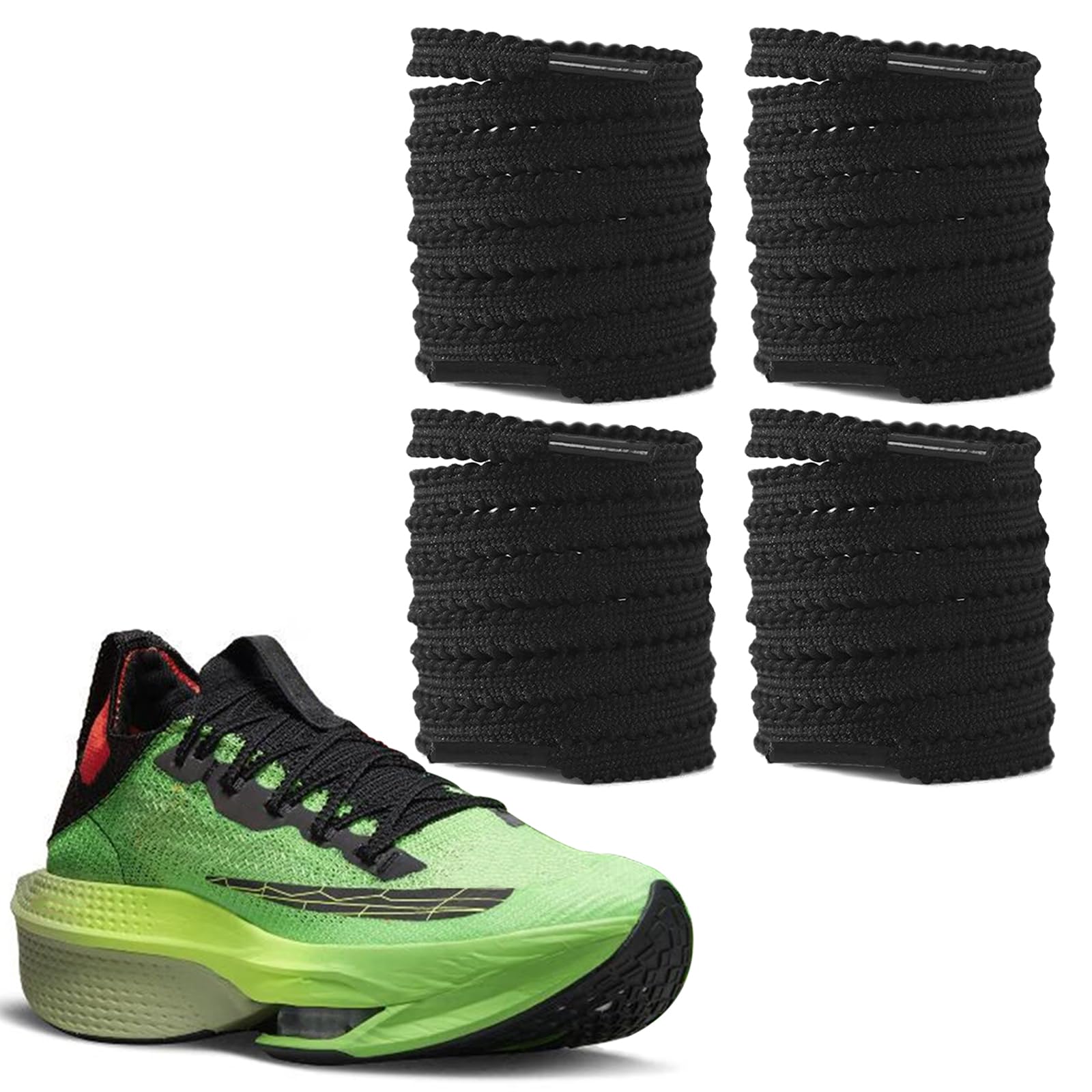 UamGlsob 2 Pairs Running Shoe Laces for Nike AlphaFly 3 Sneakers, Athletic Shoelaces Replacement for Vaporfly 3 Trainers Men