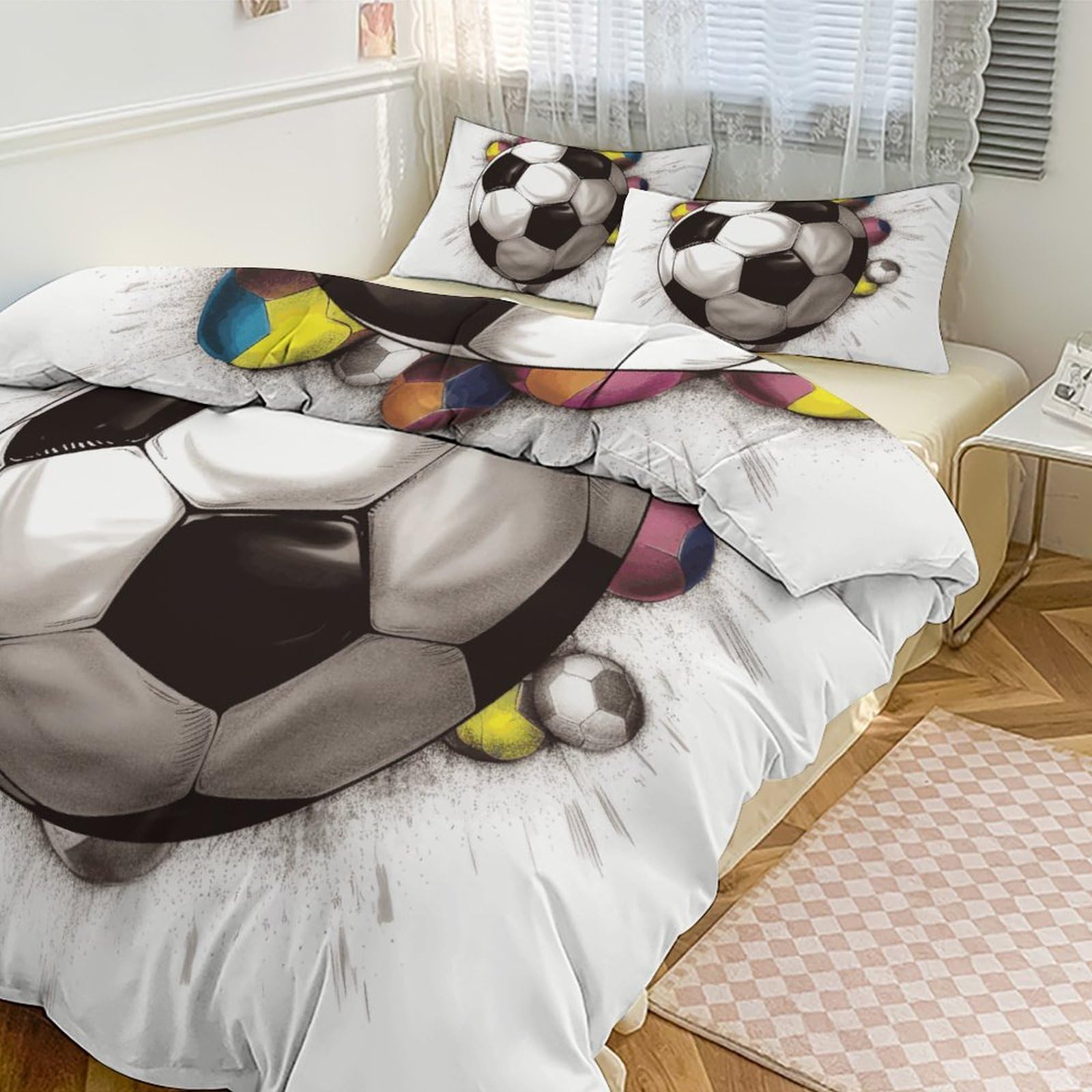 Housse de couette football pour transformer la chambre des enfants passionnés de sport
