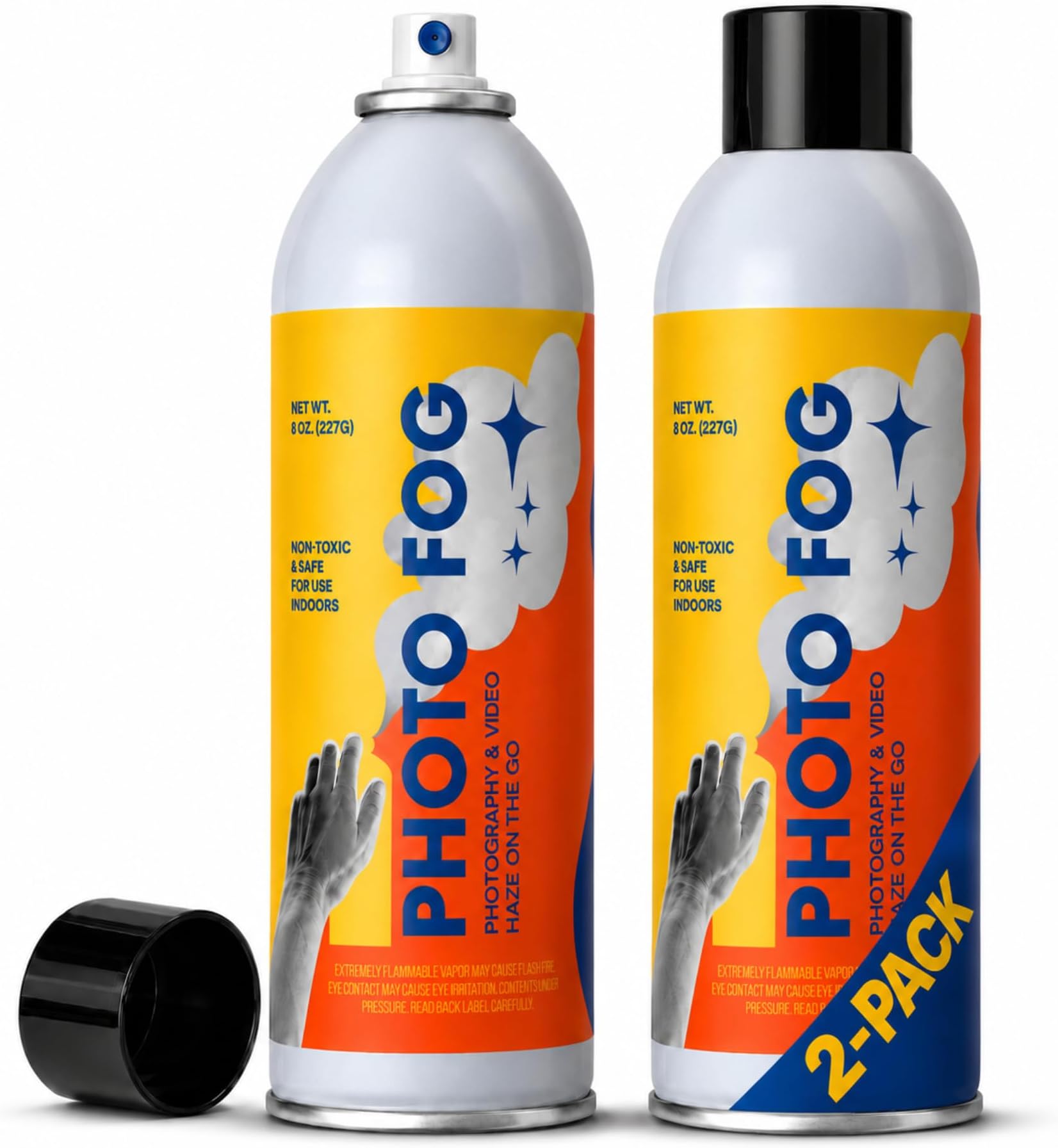 Berkland Photo Fog Atmosphere Spray Made in the USA for Photographers & Filmmakers - Safe Fog Machine Alternative - Smoke in a Can - Haze in a Can - Smoke Bombs for Photography - 8oz Fog Spray Cans