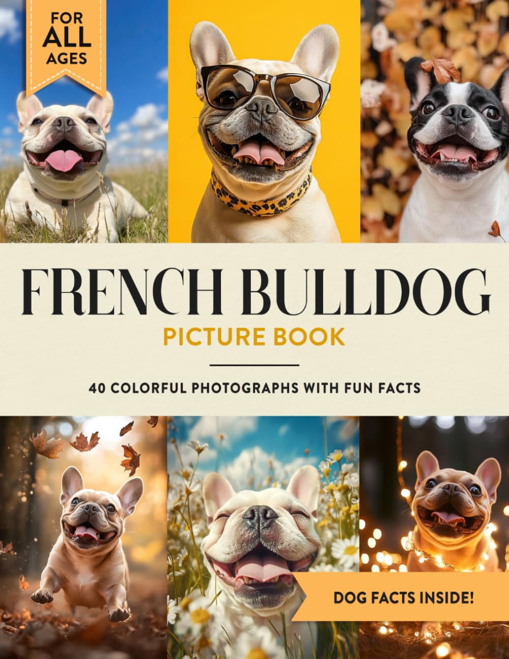 French Bulldog Picture Book: 40 Colorful Photographs with Fun Dog Facts for Kids & Adults
